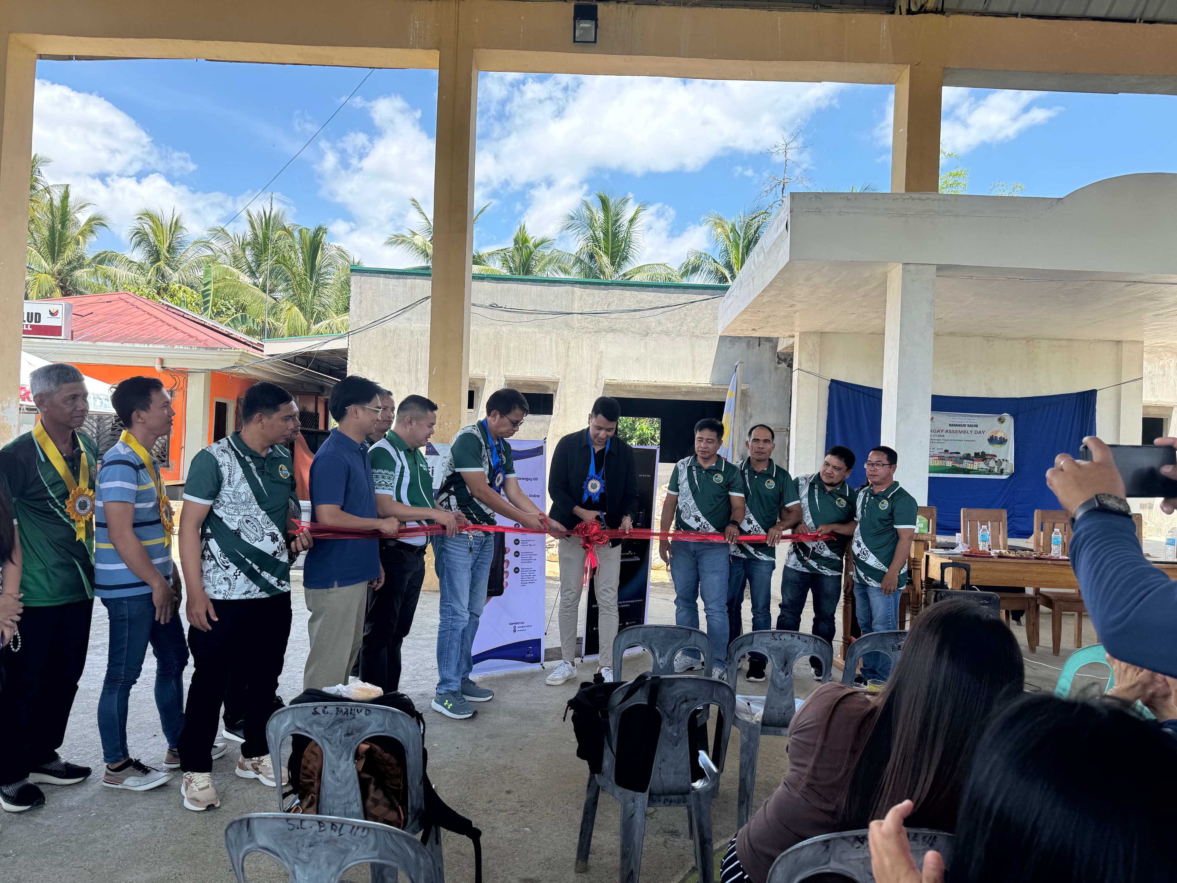 Official Launch and Ribbon Cutting in Barangay Balud, Basey, Samar, plate 3 of 12