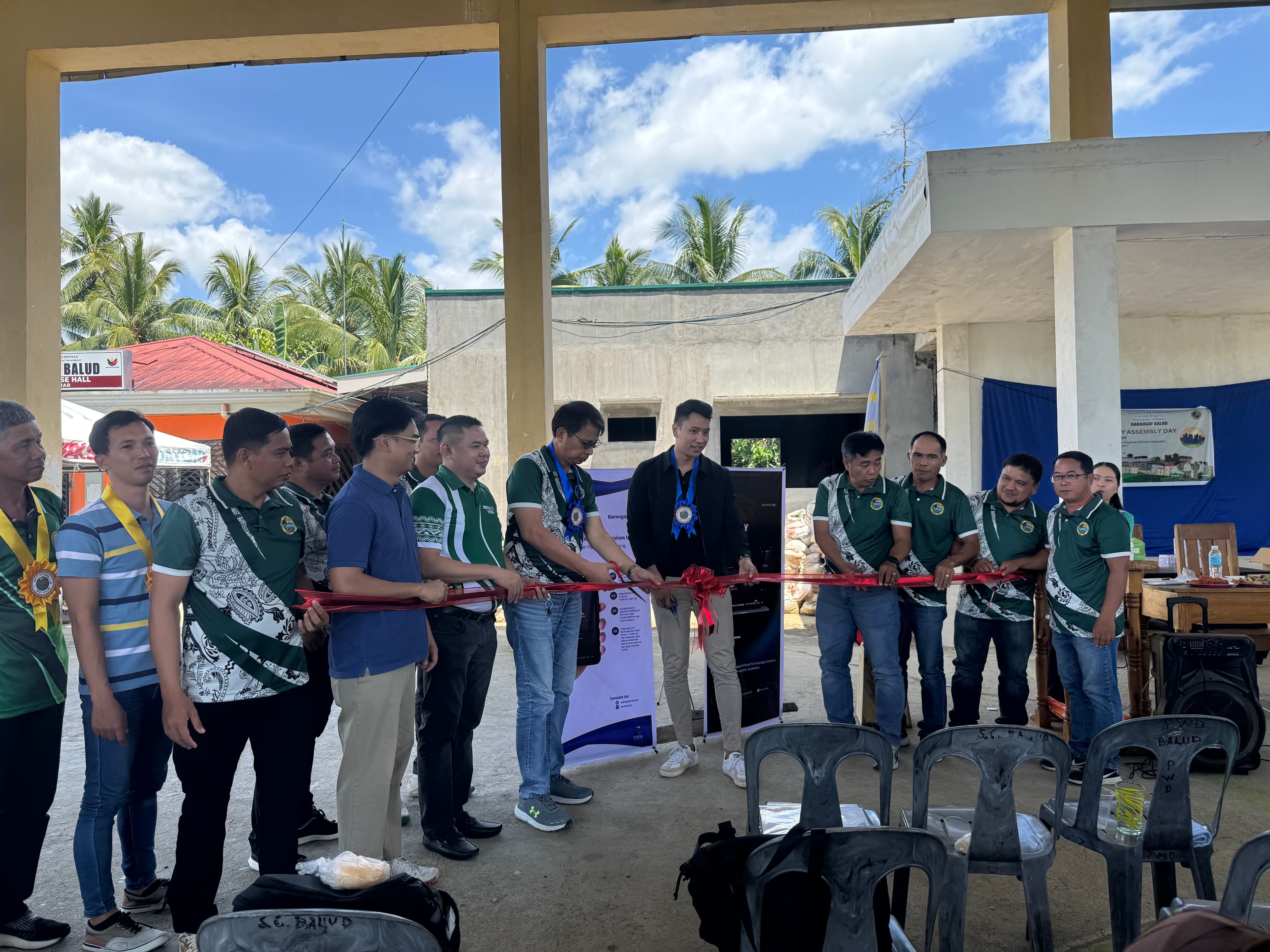 Official Launch and Ribbon Cutting in Barangay Balud, Basey, Samar, plate 1 of 12
